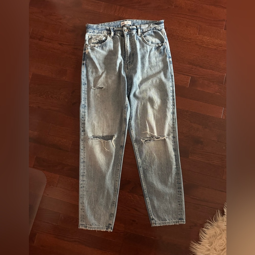 Zara Light Blue Denim Jeans
